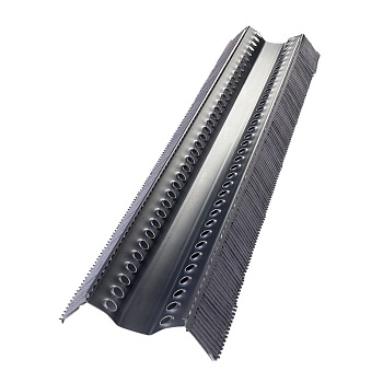 Аэроэлемент конька Braas AFE, для плоской минеральной черепицы, L=1000 мм, цвет: черный