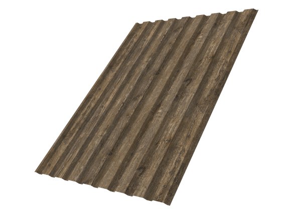 Профилированный лист GL C20 A, 0.45 мм, Print Elite, Nordic Wood TwinColor Профилированный лист GL C20 A, 0.45 мм, Print Elite, Nordic Wood TwinColor