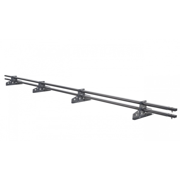 Снегозадержатель для фальцевой кровли Borge L=3000 мм, 4 опоры, 2 трубы, овал 25х45 RAL 7024 matt