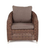 Кресло плетеное из искусственного ротанга, Кон Панна коричневый