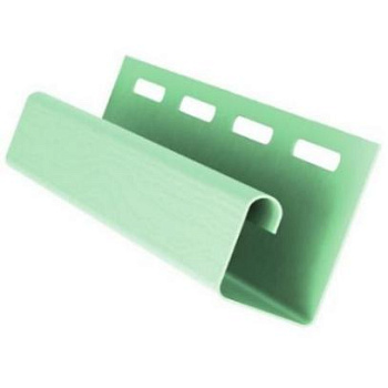 J-профиль пвх, Grand Line, L=3000 мм серия Standart, цвет: салатовый