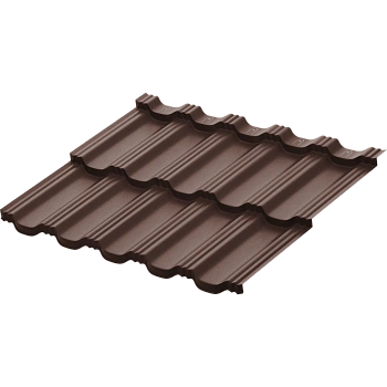 Модульная металлочерепица Aquasystem, Гётеборг XXL 1205х865 мм 0.5 мм, Rooftop Бархат, RAL 8017