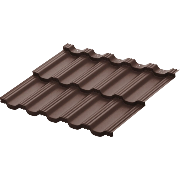Модульная металлочерепица Aquasystem, Гётеборг XXL 1205х865 мм 0.5 мм, Rooftop Бархат, RAL 8017