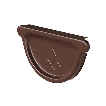 Заглушка желоба универсальная Aquasystem Премиум Ø125 мм, PU, RAL 8017