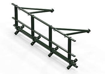 Ограждение кровельное со снегозадержателем для фальц, Orima SYRL, H=600 мм, L= 3000 мм RR 11
