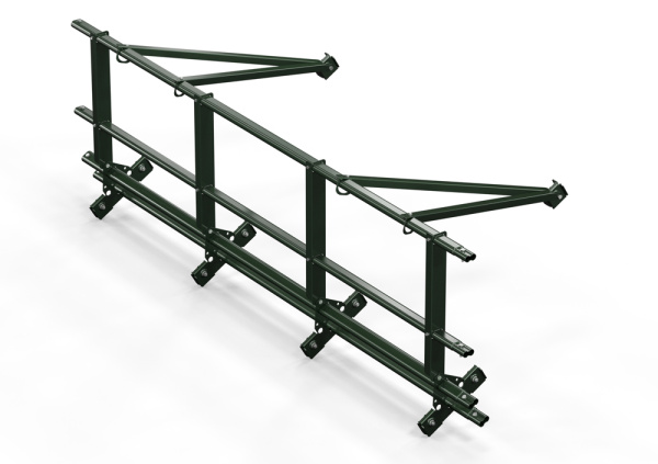 Ограждение кровельное со снегозадержателем для фальц, Orima SYRL, H=600 мм, L= 3000 мм RR 11