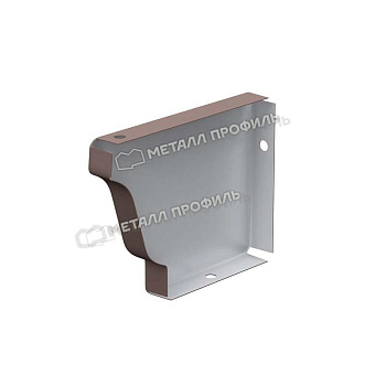 Заглушка желоба левая, Металл Профиль Бюджет, Ø120х86 мм, RR 32