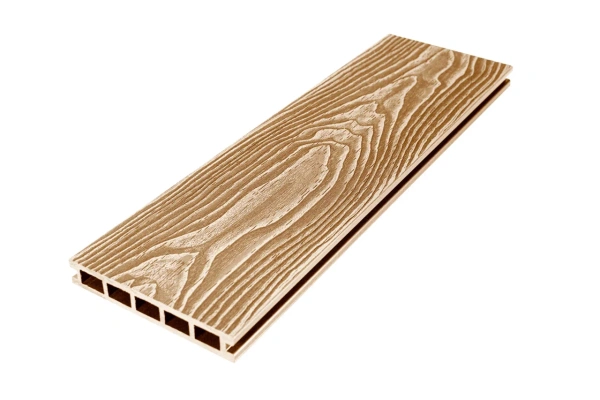 Террасная доска UnoDeck Vintage 150 мм, L= 4000 мм тиснение дерево, цвет: орех