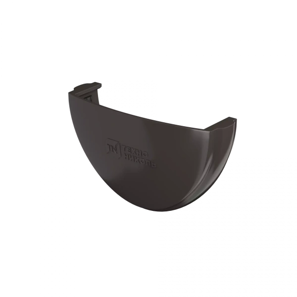 Заглушка желоба, Технониколь пвх, стандарт Ø 125 мм, цвет: темно-коричневый