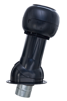 Комплект вентиляции Gervent Statik для кровли фальцевой и гибкой черепицы 125/ИЗ/160 черный