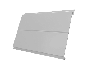 Металлический сайдинг Grand Line, Вертикаль Line 0.45 мм, PE, RAL 9003