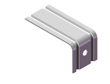 Крепежный кронштейн Силма, КК 1.2 мм L=100 мм, 50х50 мм, ОЦ