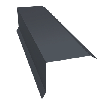 GL Торцевая планка, 80х100 мм 0.4 мм, PE, RAL 7024, L=3000 мм