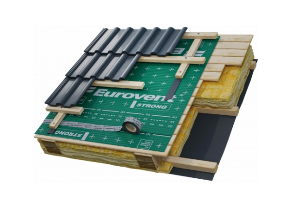 Eurovent STRONG SK2 160 г/м², 4х-слойная супердиффузионная мембрана, 75 м²