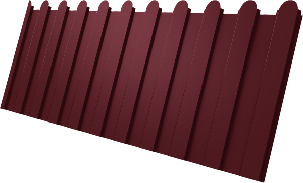 Профилированный лист GL C 8 A, фигурный, 0.5 мм, Сатин матовый, RAL 3005