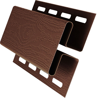 H-профиль пвх, Grand Line, L=3000 мм серия Classic Standart, цвет: шоколадный