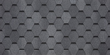 Битумная черепица Tegola Comfort, Garda цвет: granito 469 / серый, 2.86 м² / уп.