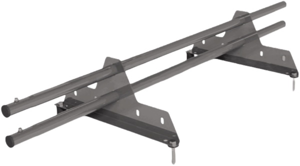 Снегозадержатель универсальный Roofsystems Econom Next 2 опоры, 2 трубы, круг Ø25 мм, L=1000 мм, RAL 7004