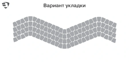 Тротуарная плитка Braer Классико круговая 60 мм 73х110х115 мм, цвет: винный