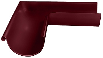 Угол желоба внешний 90° Grand Line Ø 125 мм PE, RAL 3005