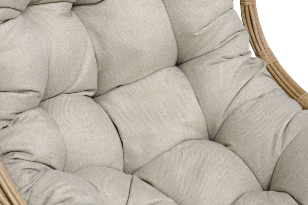 Кресло-кокон подвесное из искусственного ротанга, Венеция цвет: соломенный