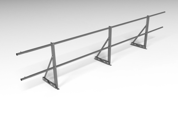 Ограждение кровельное для фальцевой кровли Roofsystems Econom фальц, H=600 мм RAL 7024, L=3000 мм