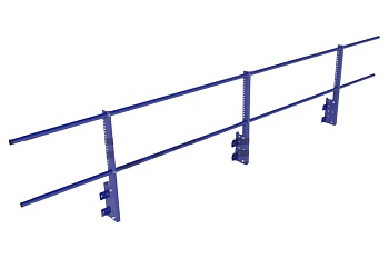 Ограждение кровельное на парапет Roofsystems Econom, H=600 мм RAL 5005, L=3000 мм