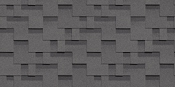 Битумная черепица, Docke, Standart Тетрис цвет: серый, 3 м² / уп.