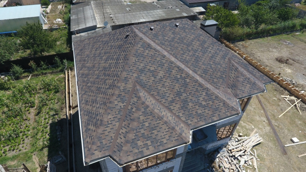 Битумная черепица, Docke, Premium, Генуя цвет: трюфель, 3 м² / уп.