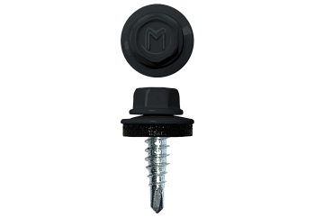 Саморез кровельный Daxmer 4.8х19 мм, сверло №2, RAL 7016, уп.250 шт.