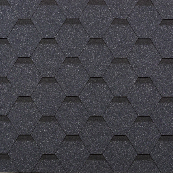 Битумная черепица Shinglas, Самба цвет: шунгит, 3 м² / уп.