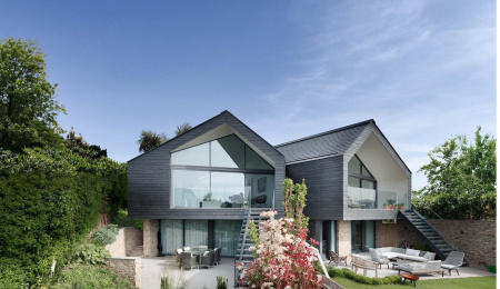 Кровельный сланец 400х250 мм, 7-9 мм, Graphite