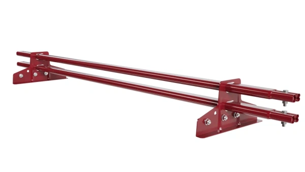 Снегозадержатель для фальцевой кровли Borge L=1500 мм, 2 опоры, 2 трубы, овал 25х45 RAL 3003