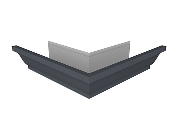 Угол желоба внешний 90° Vortex Lite Matt, Ø 130 мм, RAL 7024