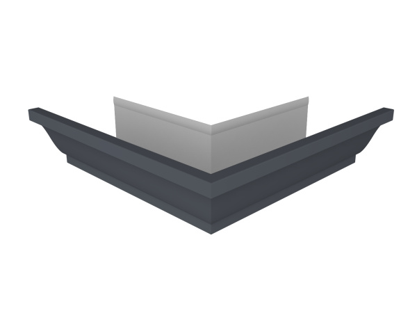 Угол желоба внешний 90° Vortex Lite Matt, Ø 130 мм, RAL 7024