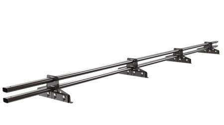 Снегозадержатель для фальцевой кровли Borge L=3000 мм, 4 опоры, 2 трубы, овал 25х45 RAL 8019