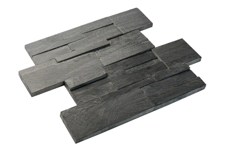 Сланец, 3D панель из камня, 350х180 мм, Modern Black Matt