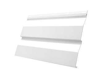 Металический сайдинг Grand Line, корабельная доска 0.45 мм, PE, RAL 9003