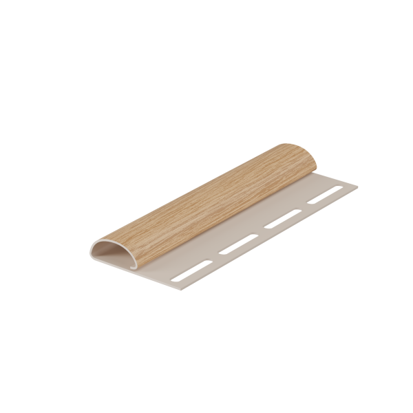 Финишная планка пвх, Docke, L=3000 мм серия Lux под дерево, цвет: зрелый каштан