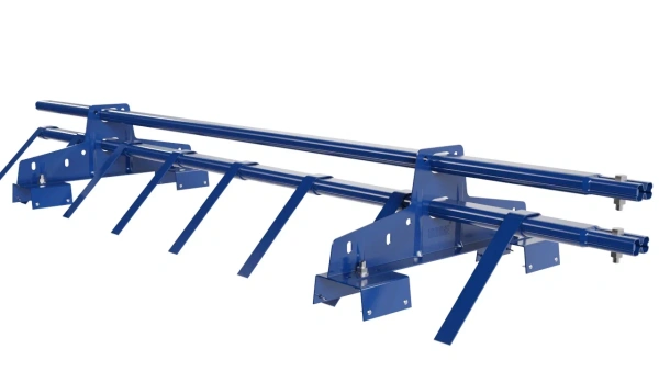 Снегозадержатель для профнастила Н-114 Borge L=1500 мм 2 опоры, 2 трубы, овал 25х45 RAL 5005