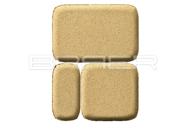 Тротуарная плитка Braer Классико 60 мм 57х115, 115х115, 172х115 мм, цвет: песочный