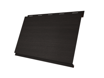 Металлический сайдинг Grand Line, Вертикаль Classic 0.45 мм, Print Elite, Choco Wood TwinColor