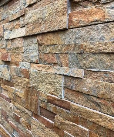 Кварцит, 3D панель из камня, 350х180 мм, Modern Multi Quartz