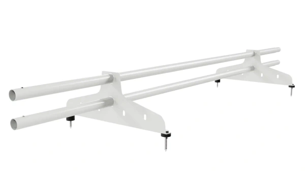 Снегозадержатель универсальный NewLine L=1500 мм, 2 опоры, 2 трубы круг Ø25 мм RAL 9003