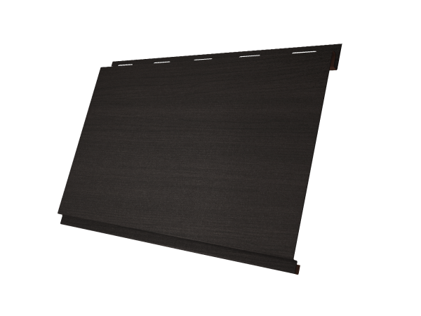 Металлический сайдинг Grand Line, Вертикаль Classic 0.45 мм, Print Elite, Choco Wood TwinColor