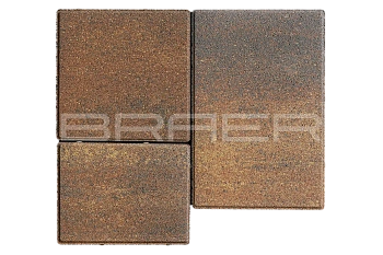 Тротуарная плитка Braer Старый город Венусбергер 40 мм 120x160, 160x160, 240x160 мм, прямоугольная, цвет: Color Mix Мальва