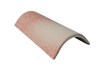 Коньковая черепица Braas Таунус 450х250 мм цвет: дюна