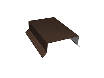 GL Парапетная крышка прямая 0.45 мм, PE-Double , RAL 8017, 125 мм, L=2500 мм