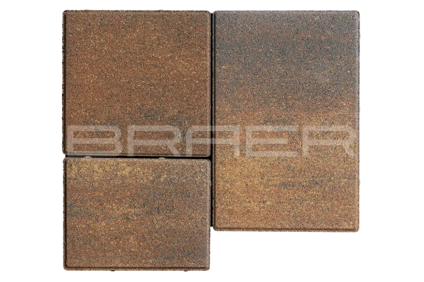 Тротуарная плитка Braer Старый город Венусбергер 40 мм 120x160, 160x160, 240x160 мм, прямоугольная, цвет: Color Mix Мальва