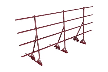 Ограждение кровельное для натуральной черепицы Roofsystems Prestige натур, H=1200 мм RAL 3009, L=3000 мм